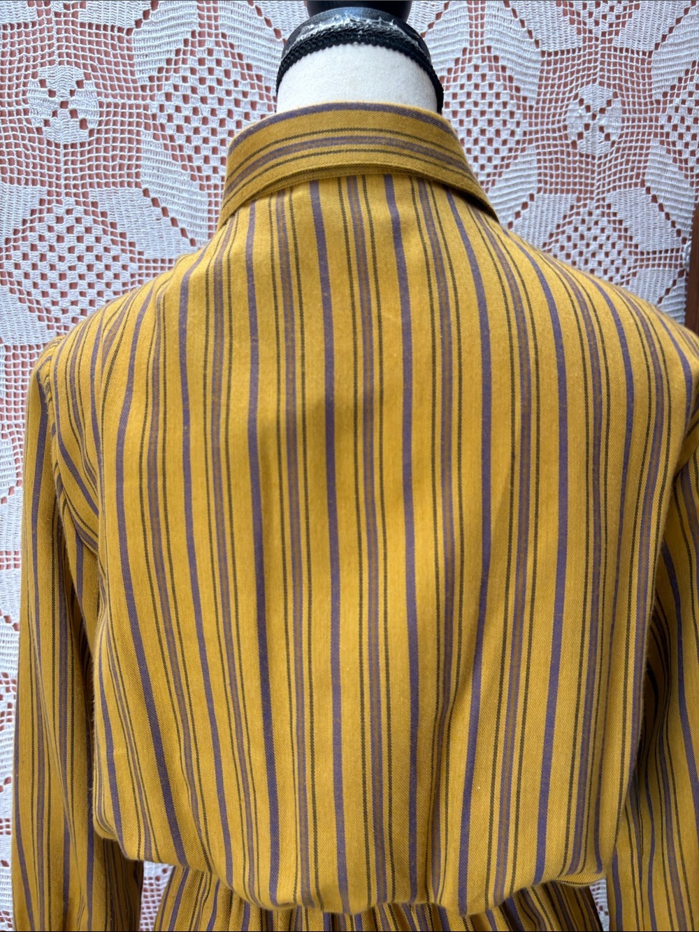 Vintage 1970s Above Cherish Striped Midi Dress – Petite - Picture 7 of 9